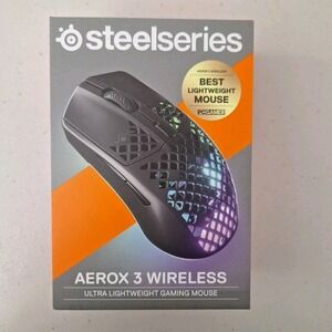 STEELSERIES Aerox 3 Wireless Mouse (Onyx) -  NEW IN BOX